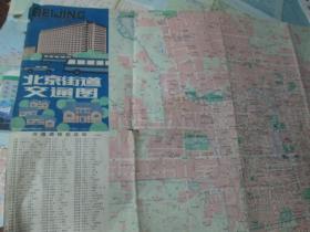 北京地图：北京街道交通图1987