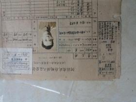 民国  河北省政府现任人登记 1951.9.15 李玉璋 盐山人（包邮