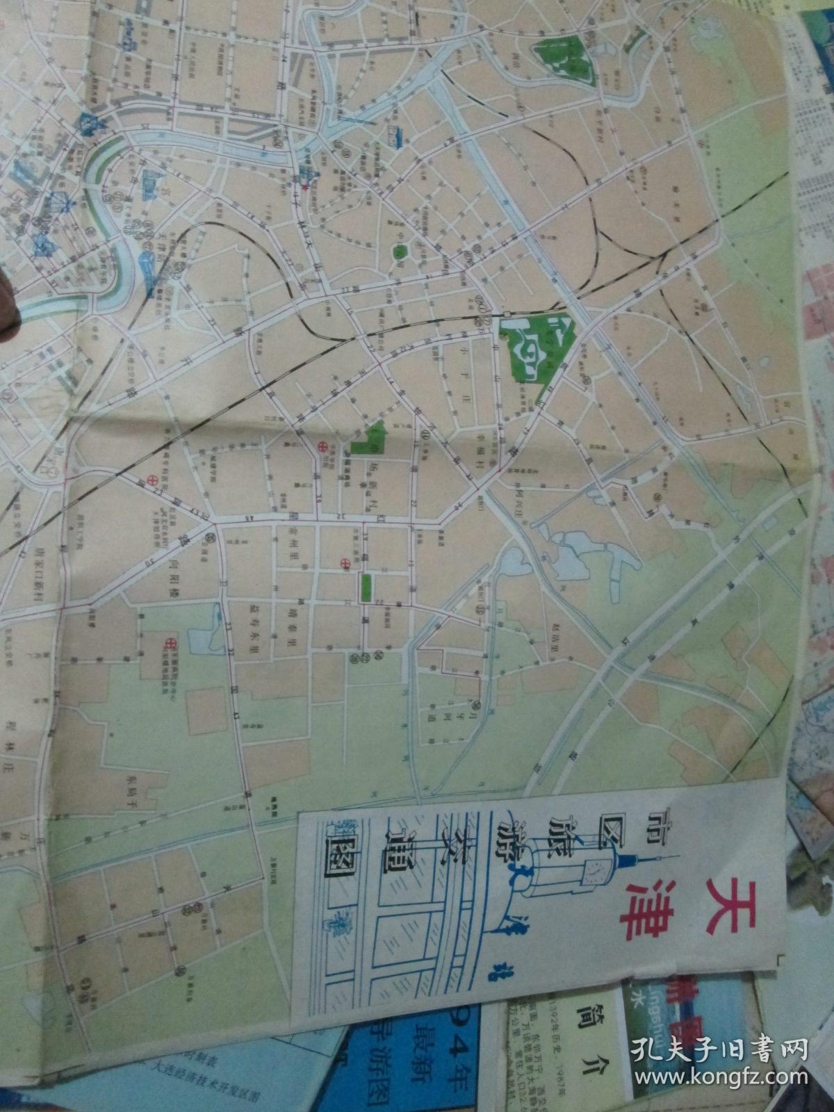 天津地图：天津市区旅游交通图