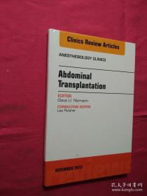 Abdominal Transplantation  an Issue of Anesthesiology Clinics