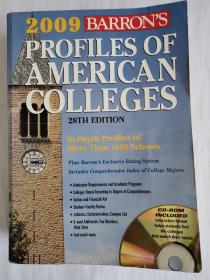 2009 BARRON'S PROFILES OF MERICAN COLLEGES
28TH EDITION 2009年美国大学概况
超过 1650 所学校的深度概况
加：巴伦独家评分系统
包含高校专业综合指数
入学要求和学院的学术项目按竞争力程度排列
学生-教师比率
体育，课外活动，校园生活
电子邮件地址、传真号码、网站变更 附光盘