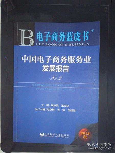 电子商务蓝皮书：中国电子商务服务业发展报告No.2（2013版）