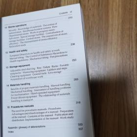 STORAGE AND SUPPLY OF MATERIALS