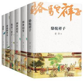 老舍经典套装 大开本带注释 双封烫金 ***读本 ***推荐  全6册  茶馆 骆驼祥子 四世同堂 我这一辈子 济南的冬天