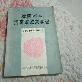 建国以来河南财政大事记1949-1982