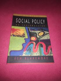 SOCIAL POLICY an introduction