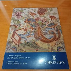 christie’s佳士得1990chinese export and oriental works of art中国出口和东方的艺术作品.