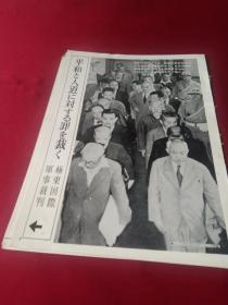 买满就送 书刊散页14张 《日本近代史》部分内页，极东国际军事裁判  日本国宪法的公布