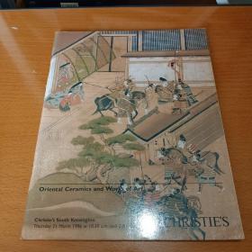 christie’s佳士得1996 oriental ceramics and works of art东方陶瓷和艺术品.....