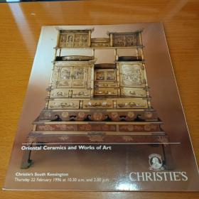 christie’s佳士得1996 oriental ceramics and works of art东方陶瓷和艺术品...