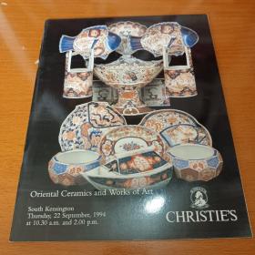 christie’s佳士得1994oriental ceramics and works of art东方陶瓷和艺术品.