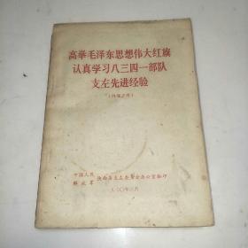 【稀见陕版】高举毛泽东思想伟大红旗认真学习八三四一部队支左先进经验