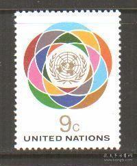 联合国 纽约 1976 联合国徽1全新