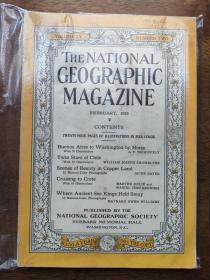 The National Geographic Magazine 美国国家地理 1929年2月 华盛顿  智利  克里特岛 南美