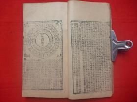 民国17年广东兴宁宗睦堂木刻*天宝堂等12家堂号合参*廖丙仙师序*算日月天星六壬奇门演禽斗首日课《宗睦堂罗家推算通书》大开本线装全1册*稀见！