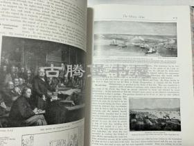 1897年/《女王六十年》/ 版皮面精装/大开插图本/Sixty Years a Queen Story of Victoria‘s Reign/ 33.5x25cm/内含南京条约签订，北京，南京等珍贵历史照片