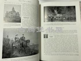 1897年/《女王六十年》/ 版皮面精装/大开插图本/Sixty Years a Queen Story of Victoria‘s Reign/ 33.5x25cm/内含南京条约签订，北京，南京等珍贵历史照片