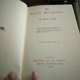 The French revolution 托马斯·卡莱尔 法国革命 （全二册）