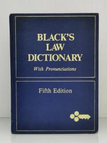 《布莱克法律词典：古今英美法律术语与短语》 Black's Law Dictionary With Pronunciations : Definitions of the Terms and Phrase of American and English Jurisprudence, Ancient and Modern（法律）英文原版书