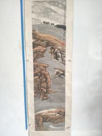 黑龙江美协理事，中国美协会员 著名画家 周尊圣国画精品一副 保真 原装原裱。