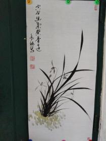 吕建军  墨海  兰花