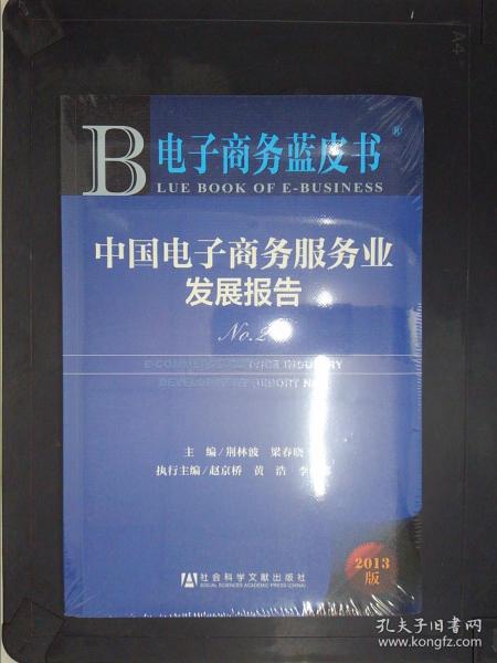 电子商务蓝皮书：中国电子商务服务业发展报告No.2（2013版）