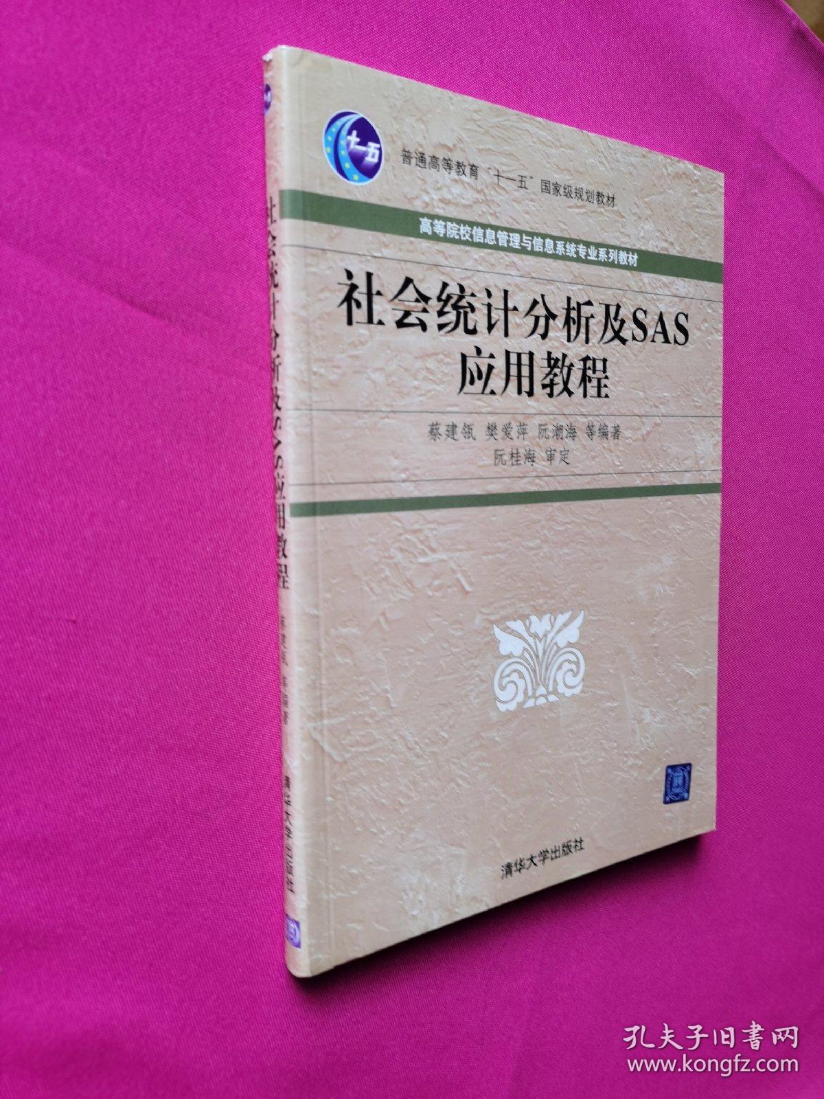 高等院校信息管理与信息系统专业系列教材：社会统计分析及SAS应用教程