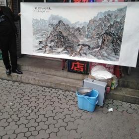 张老先生山水画 个人比较喜欢张老先生的山水画，意境深远，磅礴大气，心中才气隐忍，内张而不得发，体现在画中的意境需要深层次体会，方得其中玄妙……画来自张老先生本人，个人玩字画有几年了，见过很多人的字画，大多浅显抄袭模仿的痕迹明显，大多没有思想或者故作高深或俗艳轻浮，……张老先生以耄耋之年的笔力仍能画的这般精妙，不容易呀……尺寸六尺整张。老先生的画的都是北方的山，少水多云雾……