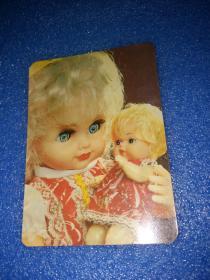 年历片1987 洋娃娃