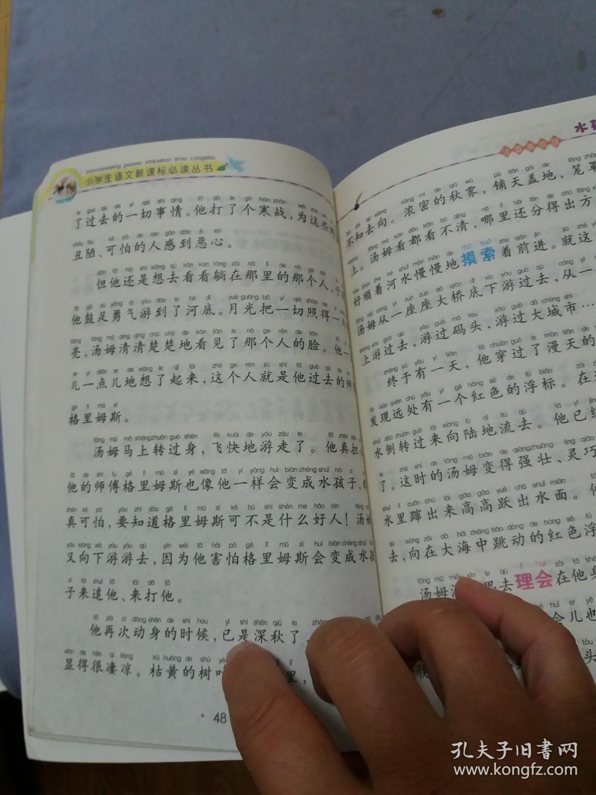 小学生语文新课标必读丛书：水孩子【注音美绘版】内页无字迹勾画