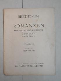 原版五线曲谱  《Beethoven. ROMANZEN》