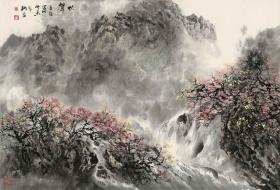 清 高其佩 秋声图 65x95.6cm 纸本 1:1高清国画复制品