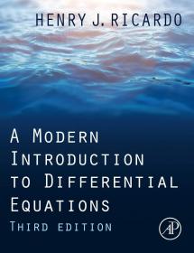 预订 A Modern Introduction to Differential Equations    英文原版  微积方程导论