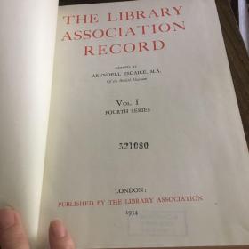 The library association record vol 1 图书馆协会