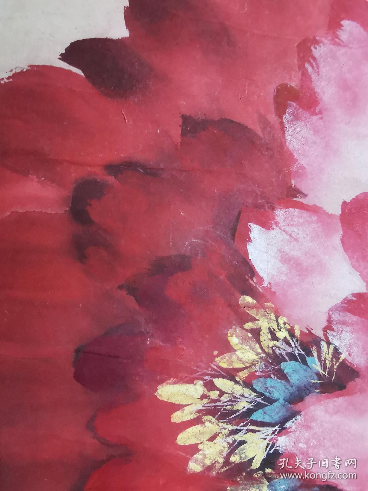 林金定2条五尺屏花鸟梅鹤与牡丹花双飞。每张1800。两张总共3200元特价。可单独买。