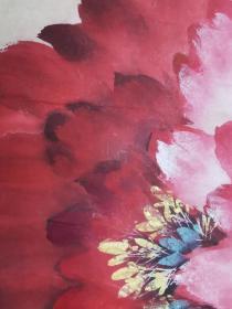 林金定2条五尺屏花鸟梅鹤与牡丹花双飞。每张1800。两张总共3200元特价。可单独买。