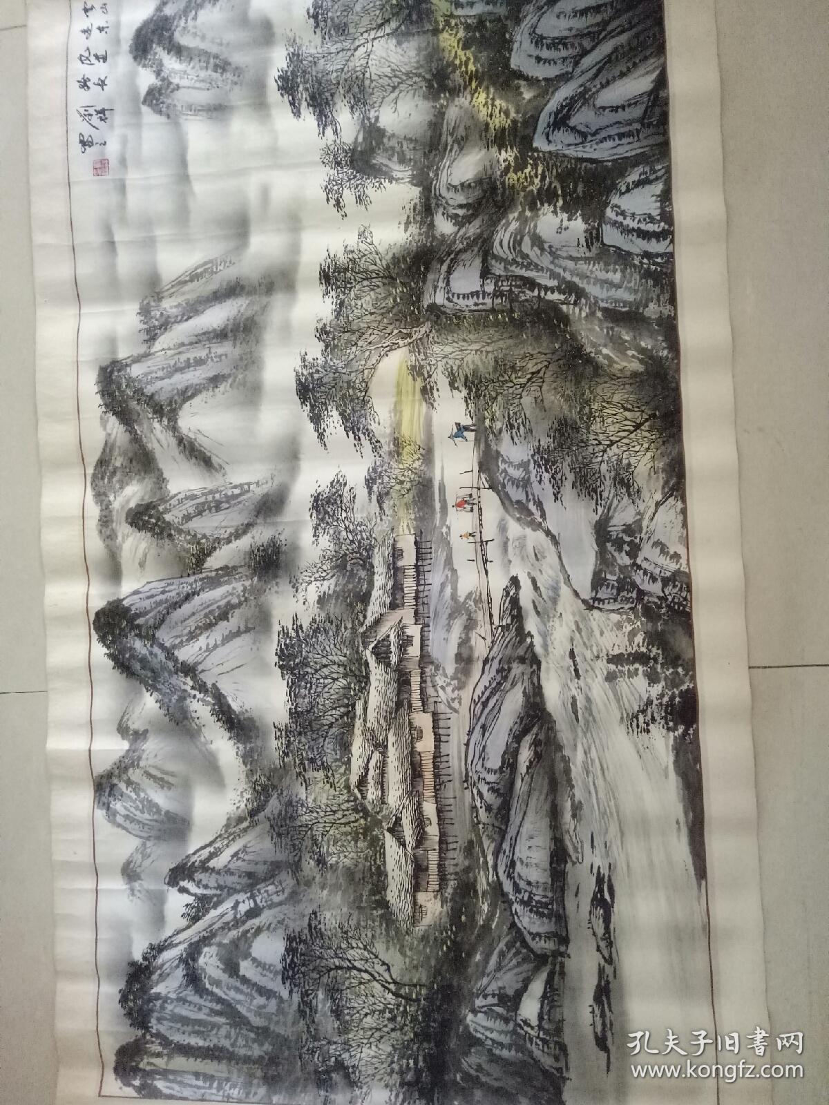 美术家协会会员刘祥山水人家画