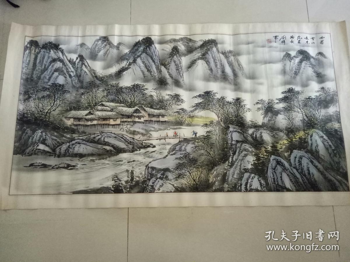 美术家协会会员刘祥山水人家画