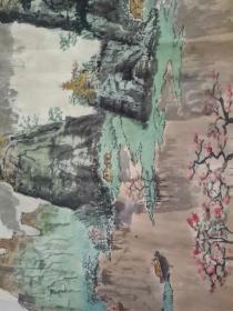 白雪石早期画的《局部桂林山水图》