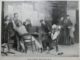【现货 包邮】1897年《致命的一刀》（Der Todes Stoss） 41*28厘米  货号(602621）