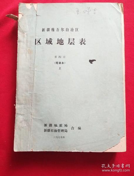 新疆维吾尔自治区区域地层表第四册（上）