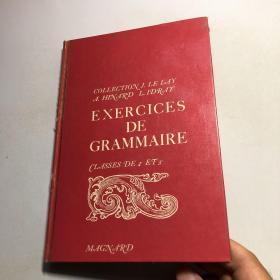 EXERCICES
DE
GRAMMAIRE