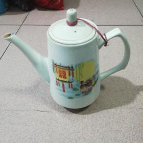 老瓷茶壶（鸳鸯双喜）