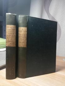 1835年  THE POETIAL WORKS OF SAMUEL BUTLER 2本全  毛边未裁  内页干净   17.5X11.3CM