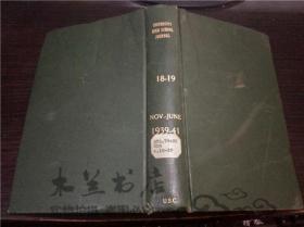 原版英法德意等外文  UNIVERSITY HIGH SCHOOL JOURNAL  18-19 NOV JUNE1939-41 小16开硬精装