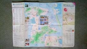 旧地图-澳门旅游地图(2002年7月)4开8品