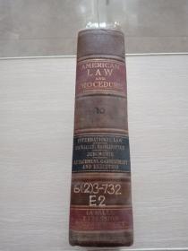 AMERICAN LAW AND PROCEDURE （美国法律与程序）1927年 第十卷