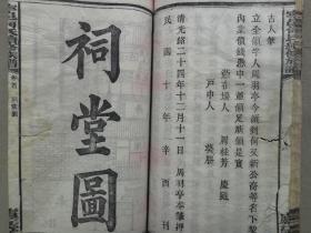 【孔网孤本】1921年（民国10年）线装 木刻 庐江堂 湖南长沙市沩宁 家谱 宗谱《沩宁何氏族谱》16开本卷首一册全+卷18一册全！始祖太一公。