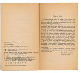 Great Dialogues of Plato, Translated by W.H.D. Rouse, Edited by Eric H. Warmington and Philip G. Rouse 英文原版-《柏拉图语录：理想国、申辩、克力同、斐多、伊安篇、米诺篇、会饮等，W·劳斯翻译，埃里克·H·沃明顿与菲利普·G·劳斯编辑》