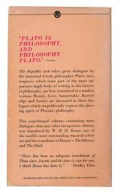 Great Dialogues of Plato, Translated by W.H.D. Rouse, Edited by Eric H. Warmington and Philip G. Rouse 英文原版-《柏拉图语录：理想国、申辩、克力同、斐多、伊安篇、米诺篇、会饮等，W·劳斯翻译，埃里克·H·沃明顿与菲利普·G·劳斯编辑》